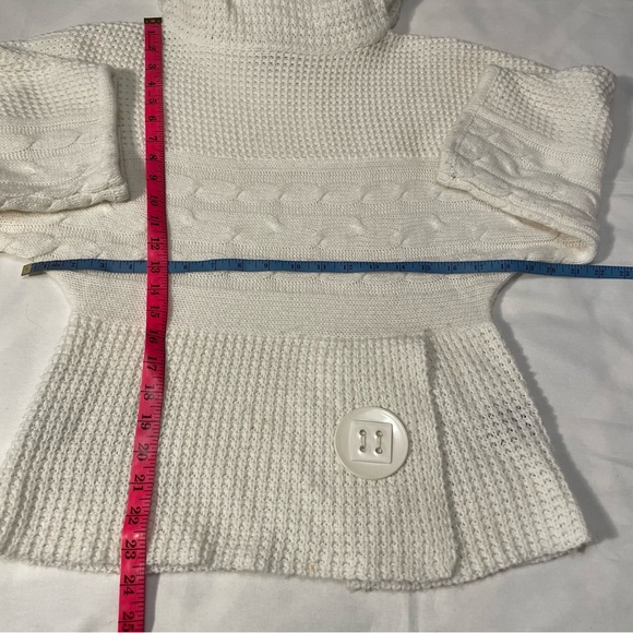 Majora White Cowl Neck Sweater Size Small - Picture 14 of 15